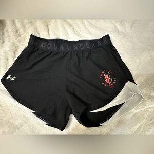 NWOT Indianapolis Indians Women's Black Under Armour PlayUp Shorts